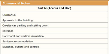 Commercial Building Regs Part M - Access and Use